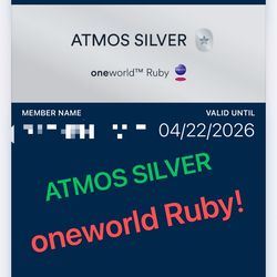 [Fast Processing] Oneworld Ruby / Alaska Airlines Silver Status