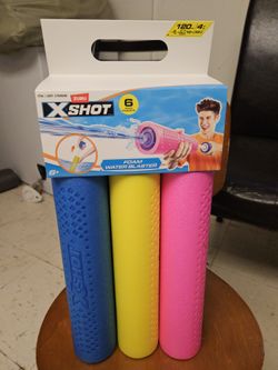 Xshot Foam Water Gun By ZURU 6 PACK! assorted Colors, Ages 5+