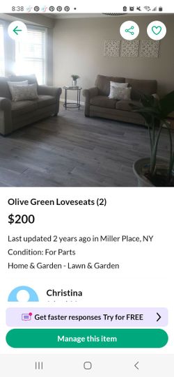Two Loveseats