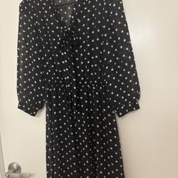 Forever 21 Polka Dot Sheer Top 