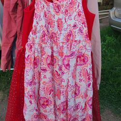 The Children's Place Pink Flower Sundress Kids Size 10/12