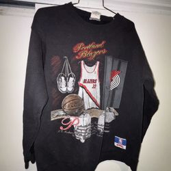 Vintage Portland Blazers Nutmeg Crewneck Sweater 