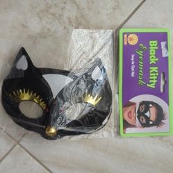 Black Kitty Mask Brand New