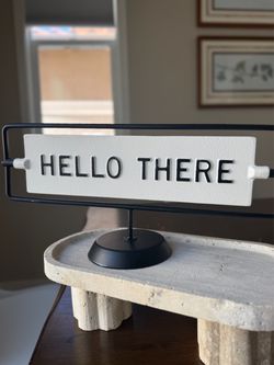 Hello/Miss You Reversible Sign