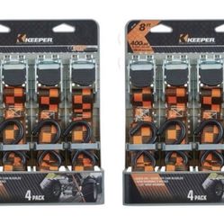 Keeper Tie Down Strap 8 ft. x 400 lbs Orange & Black ✅FREE SHIPPING✅ Available/ Car 