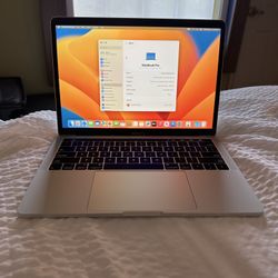 Apple 13” 2018 MacBook Pro Touch Bar Retina 2.3ghz Quad Core i5 16gb RAM 512gb Flash macOS Ventura 