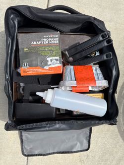 Blackstone portable cast iron flat top and accessories