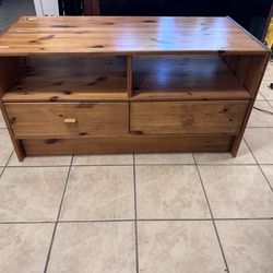 Wooden Coffee Table With Drawers