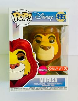 Funko Pop! Disney The Lion King Mufasa #495 Flocked Target Exclusive New