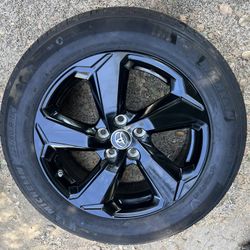 1 One Rav4 XSE OEM Black Wheel 18” 2019-2025