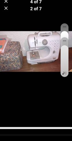 Sewing machine with desk
