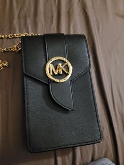 Mk Cell Phone Bag Leather 
