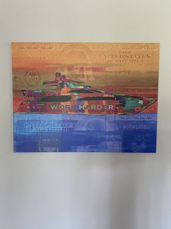 Yacht Dreams Hundred Dollar Bill Ben Franklin Canvas