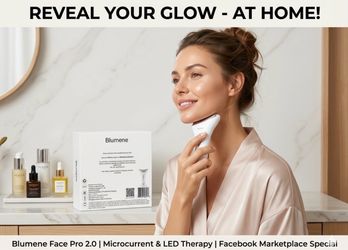 Blumene Face Pro 2.0 Microcurrent Facial Sculpting Device - Brand New