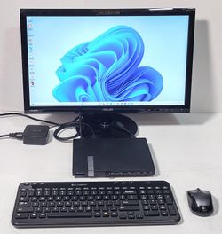 Asus Eee Box Mini PC EB1036 Desktop PC, Asus VK228H-CSM  21.5-inch LED LCD Gaming  Monitor, Logitech
