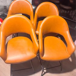 Set of 4 Caramel Stools