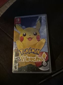 Pokémon let's go Pikachu nintendo switch game