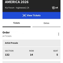 Selling 4 RUFUS DU SOL Tickets 8/12