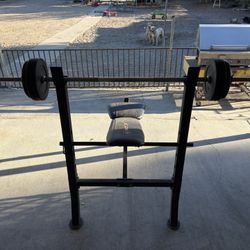 Weight Bench And Set 