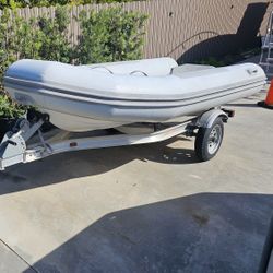 2003 West Marine 340 RIB Hypalon Inflatable Boat