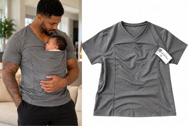 Lalabu Dad Shirt Baby Carrier Tee Large