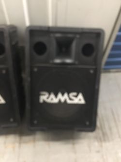 I have 2 12 inches DJ Panasonic RAMSA