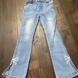 Girls Bell Bottom Jeans Size 6 By Denim Diva #20