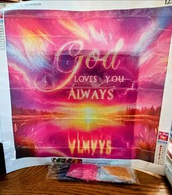 God Loves You Always Diamond Painting Complete KIT whatmost