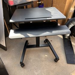 Standing/sitting Desk On Wheels