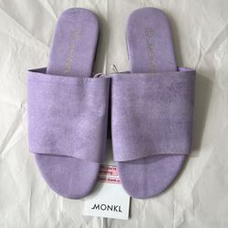 (New) MONKI Lavender Moa Sandals - 6.5 Women