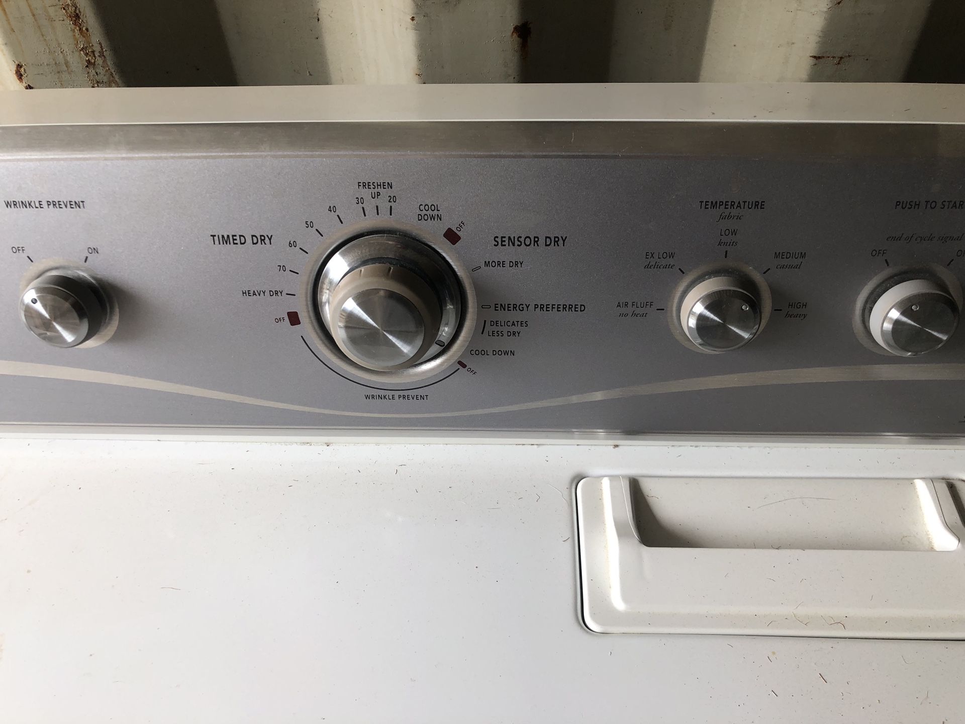 Maytag electric washer and electric dryer. Barley used 1 year. Moved