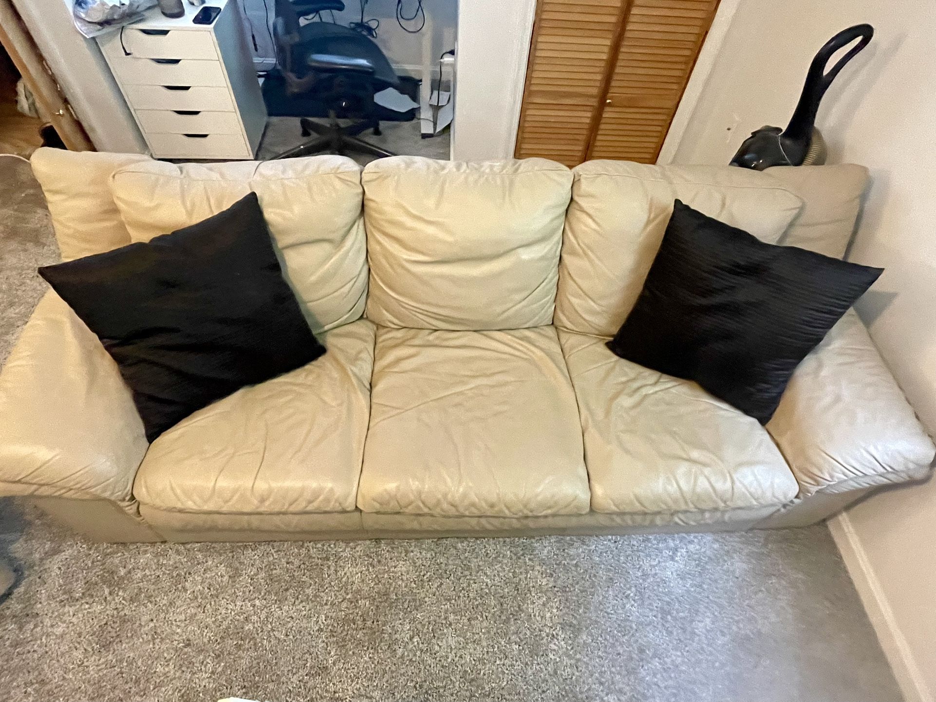 Leather Sofa Set