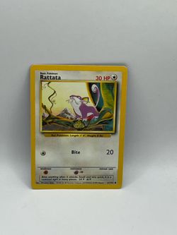 Pokemon Base Set Rattata Card #61