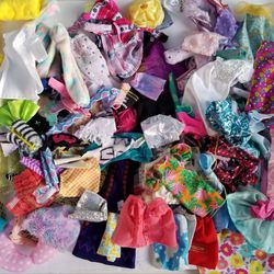 Huge Lot of Accessories Mixed Doll Clothes Barbies  OG Rainbow Disney And Others Q
