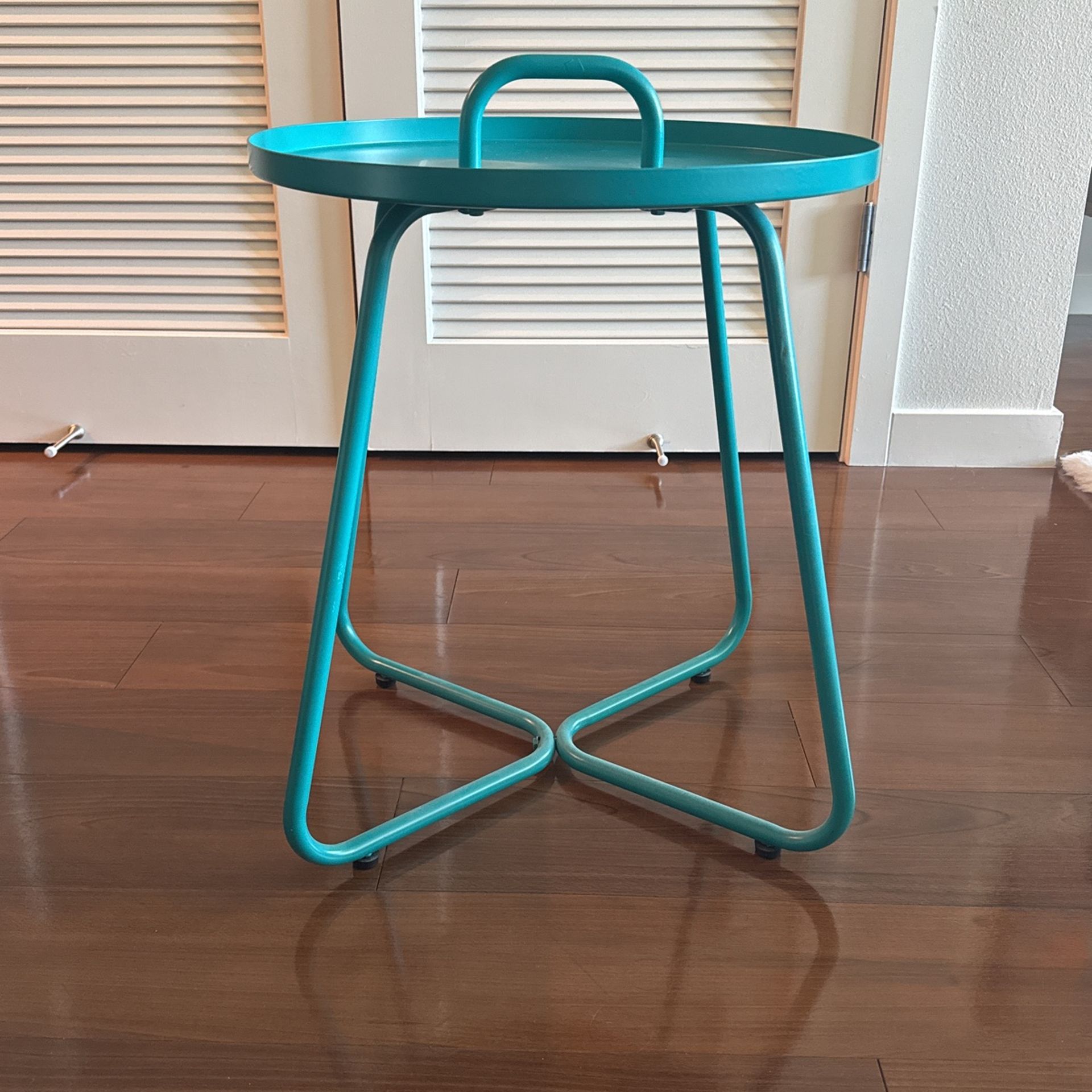 Teal Side Table