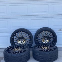 22’s Lexani Competitive Series Wheels And Tires 