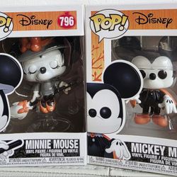 Funko Pop Disney Halloween Vampire Mickey & Witch Minnie 