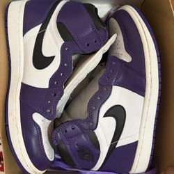 Jordan 1 Court Purple SIZE 8