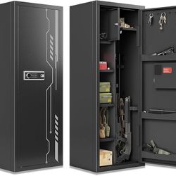 KAER 8-12 Gun Safe, Multi-Function Gun Safe for Rifles and Pistols, Gun Cabinet, Large Gun Safe for Home Rifles and Shotguns, Rifle Safe, Electronic G