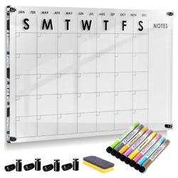 Guardmate 28”x20” Acrylic Magnetic Dry Erase Planner