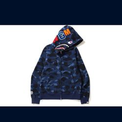 Camo shark BAPE zip up