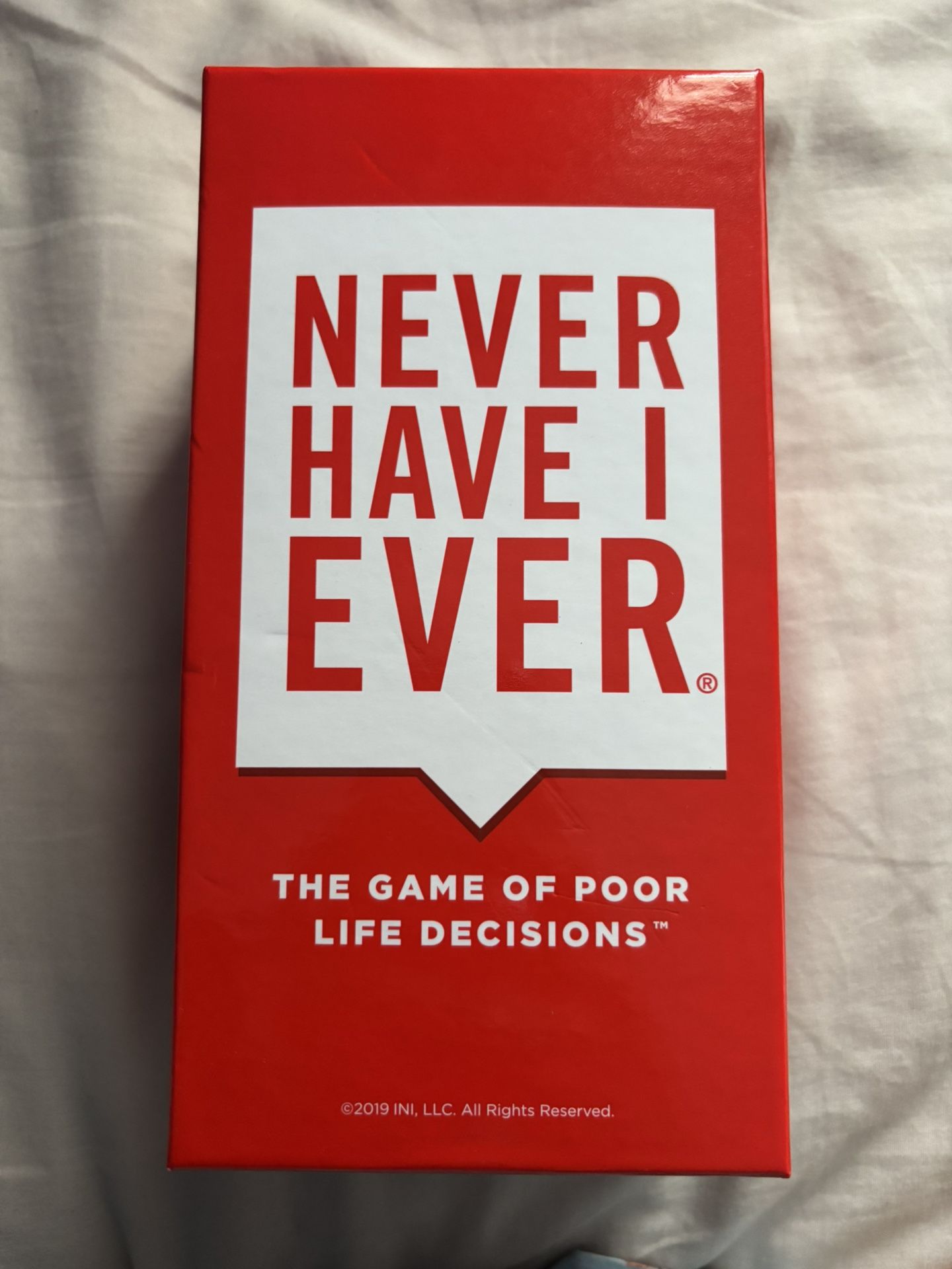 Never Have I Ever Playing Cards