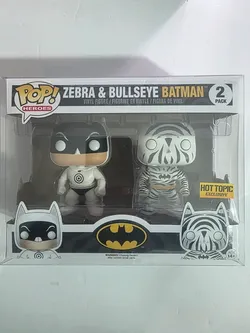 Funko Pop Heroes Zebra & Bullseye Batman 2-Pack Hot Topic Exclusive