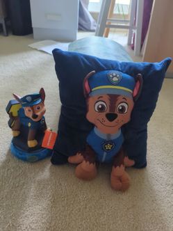 Paw patrol night light & pillow