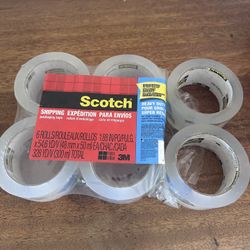 Shipping Tape Scotch 6 Pack