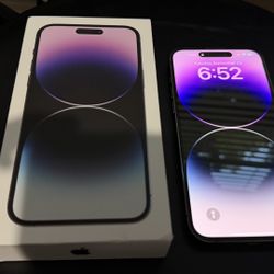 iPhone 14 Pro Max Factory Unlocked, Box And Case