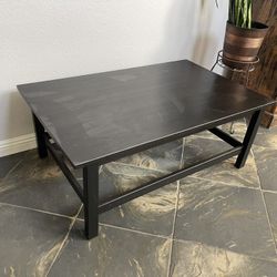 Black wood coffee table