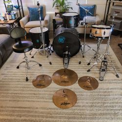 SJC Pathfinder 4pc Complete drum set SPL Tama Cymbals Stands bass pedal throne 35-80% off retail prices