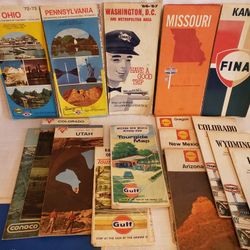 Vintage Road Maps Bundle