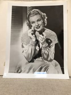 Betty Hutton Black and White Print
